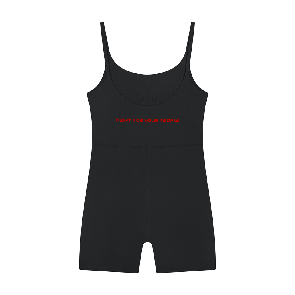 Romper Treningowy U-Neck – Nowrocky™ — kombinezon od tyłu, odsłonięte plecy