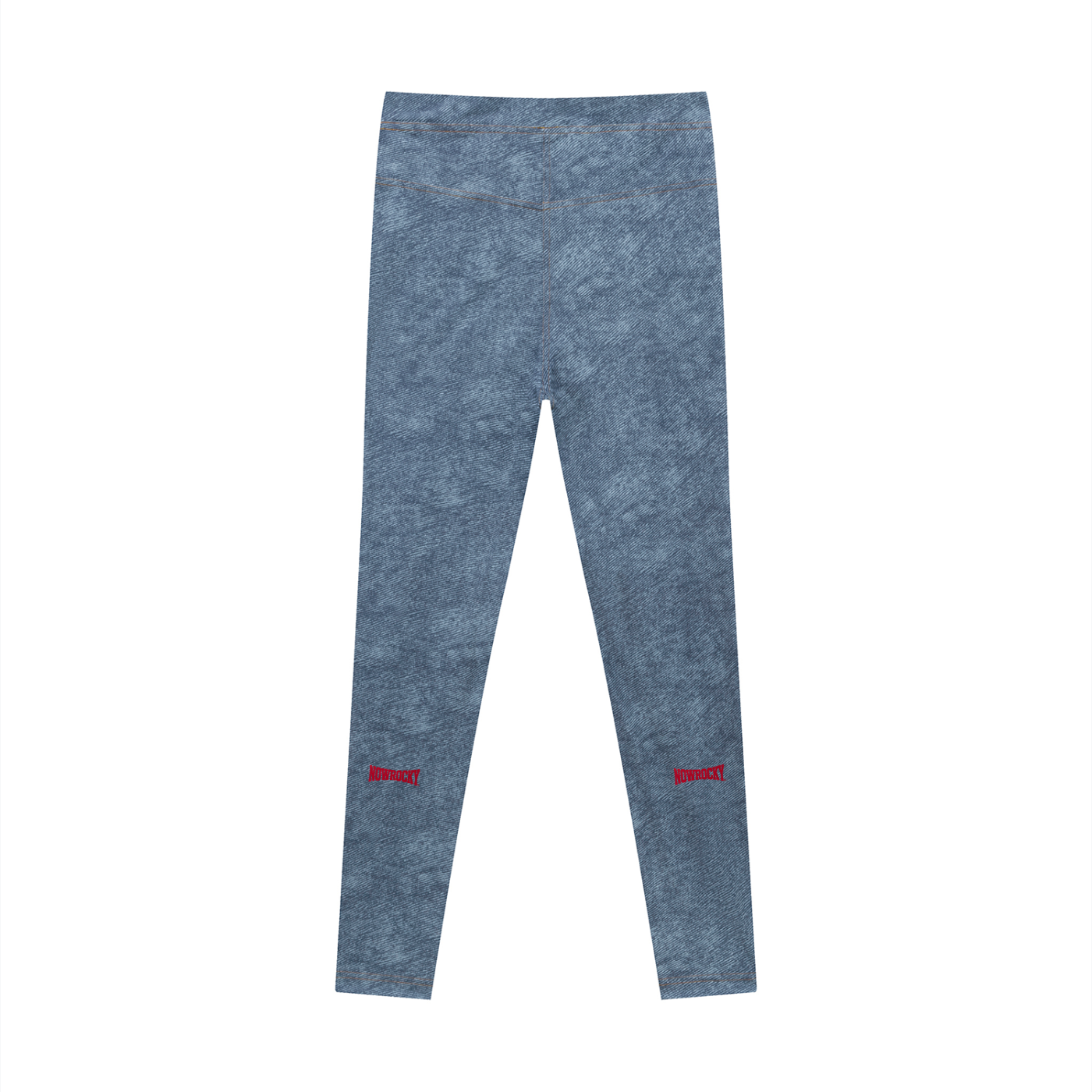 Legginsy ze sztucznego denimu z rozporkiem na zamek błyskawiczny – Nowrocky™