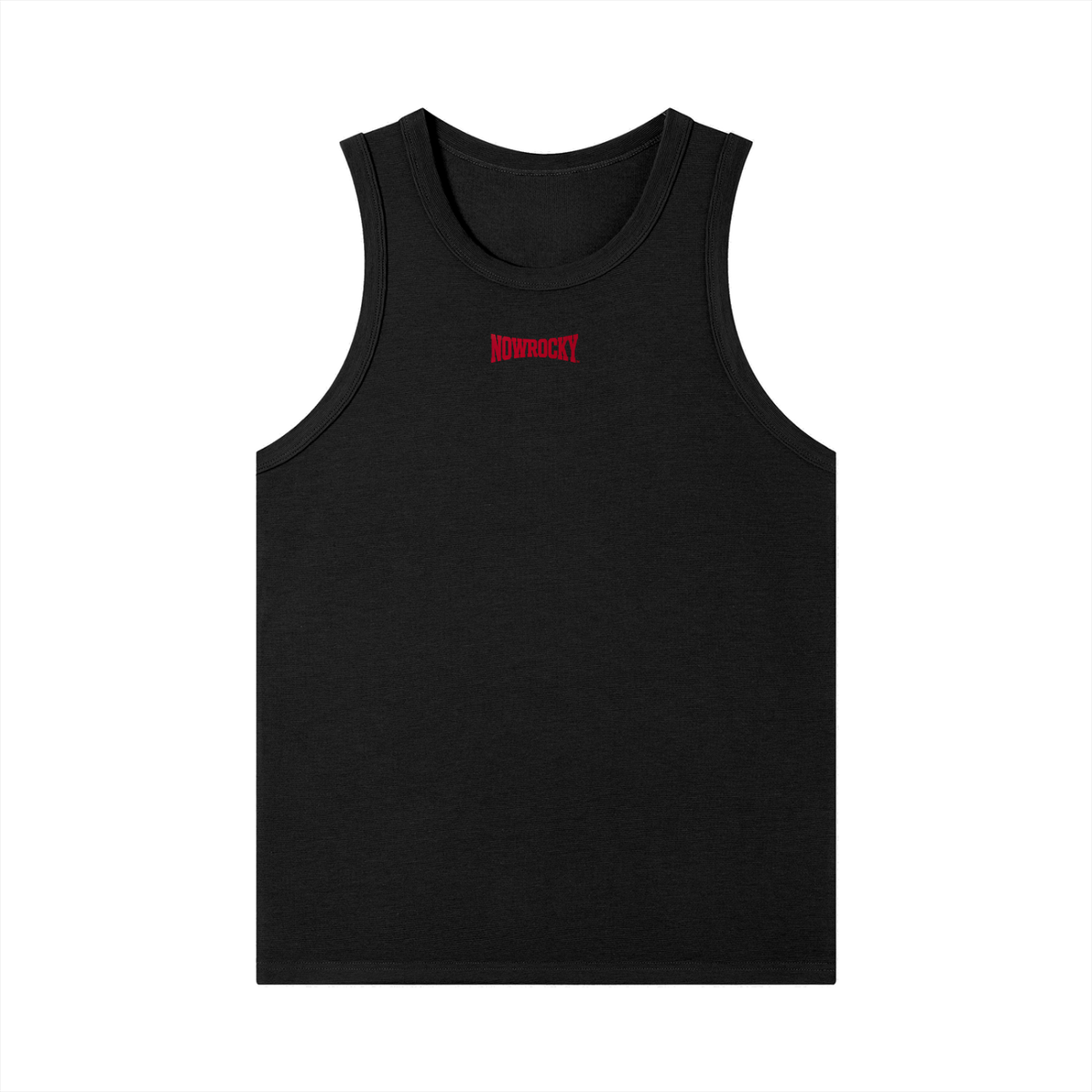 Tank Top Heavyweight Ribbed – Nowrocky™ — koszulka bez rękawów w prążek, widok z przodu