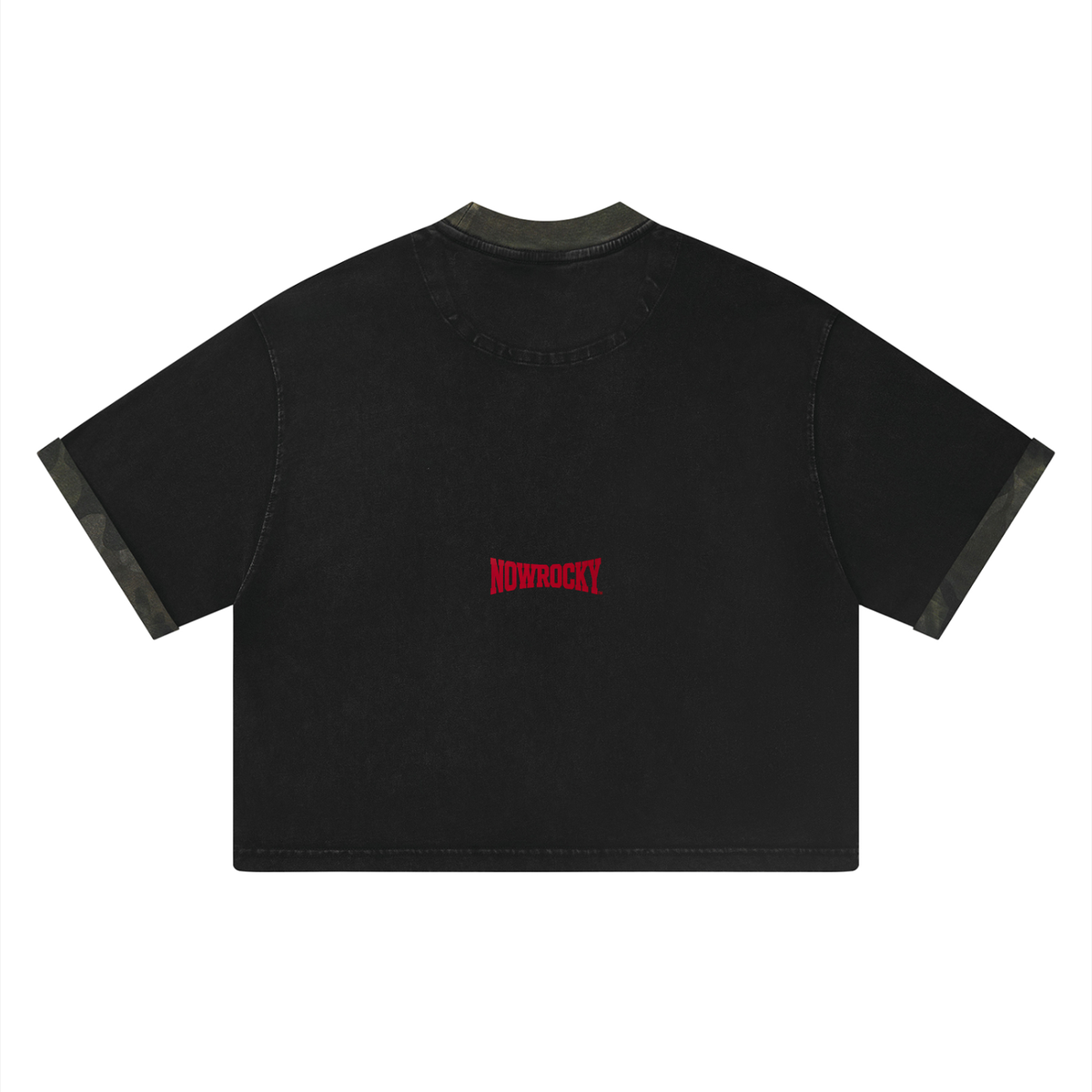 T-shirt Boxy Camo Mineral Wash – Nowrocky (streetwear)