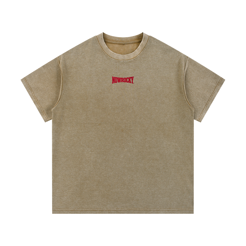 T-shirt Mineral Wash Waffle Knit – Nowrocky™
