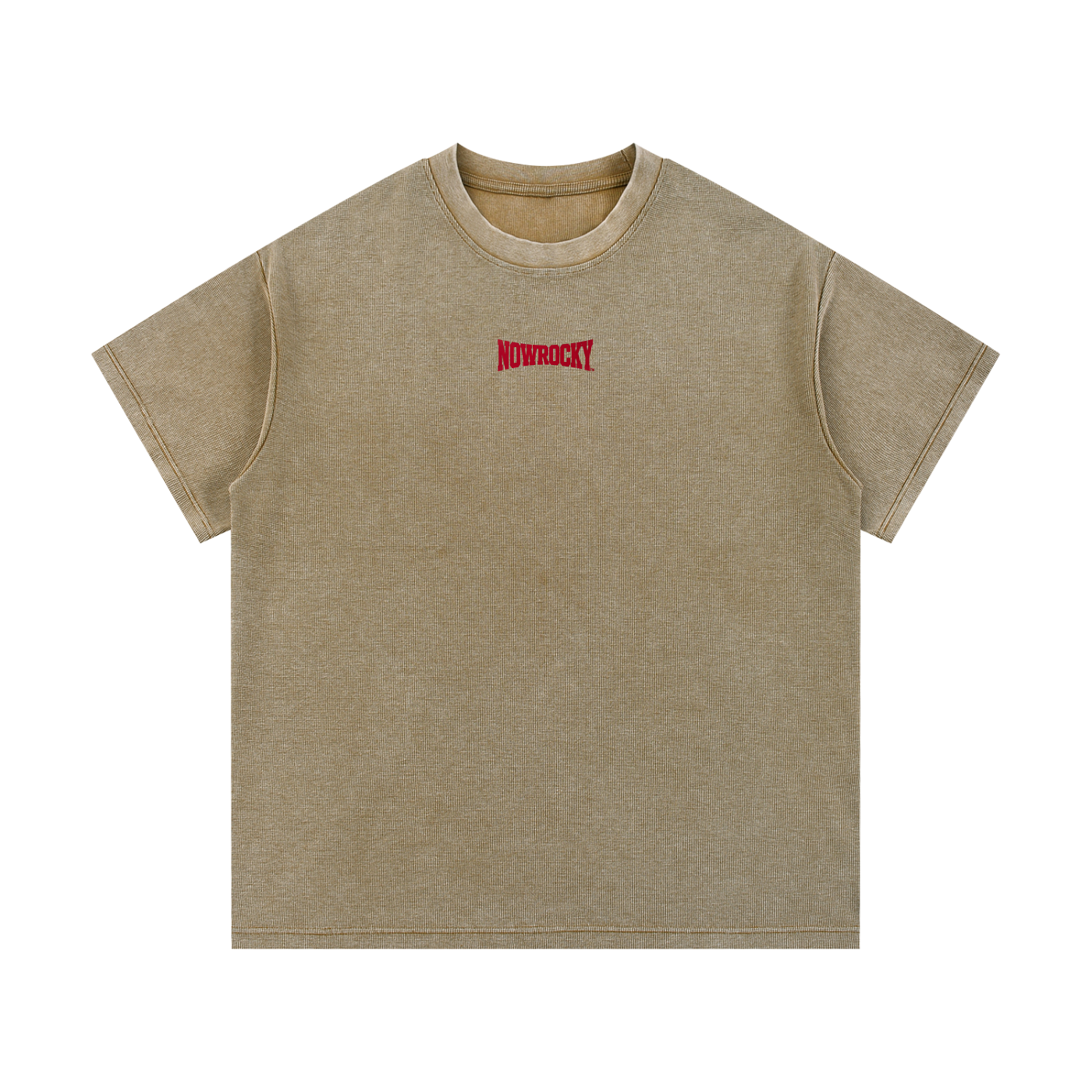 T-shirt Mineral Wash Waffle Knit – Nowrocky™