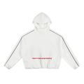 Bluza z Kapturem Boxy Piping Fleece w kolorze biały – Nowrocky (streetwear)