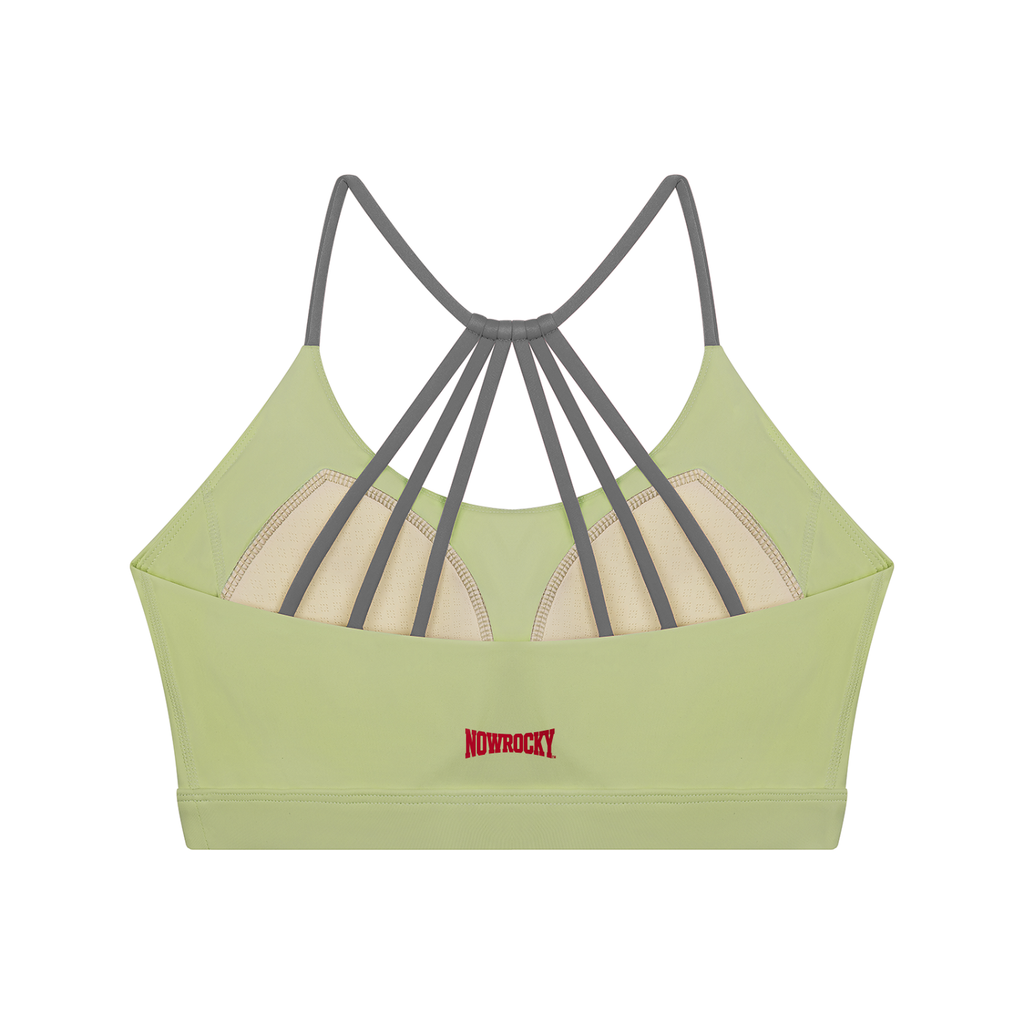 Biustonosz Sportowy Color Block Strappy Back – Nowrocky™ — elastyczna taśma pod biustem