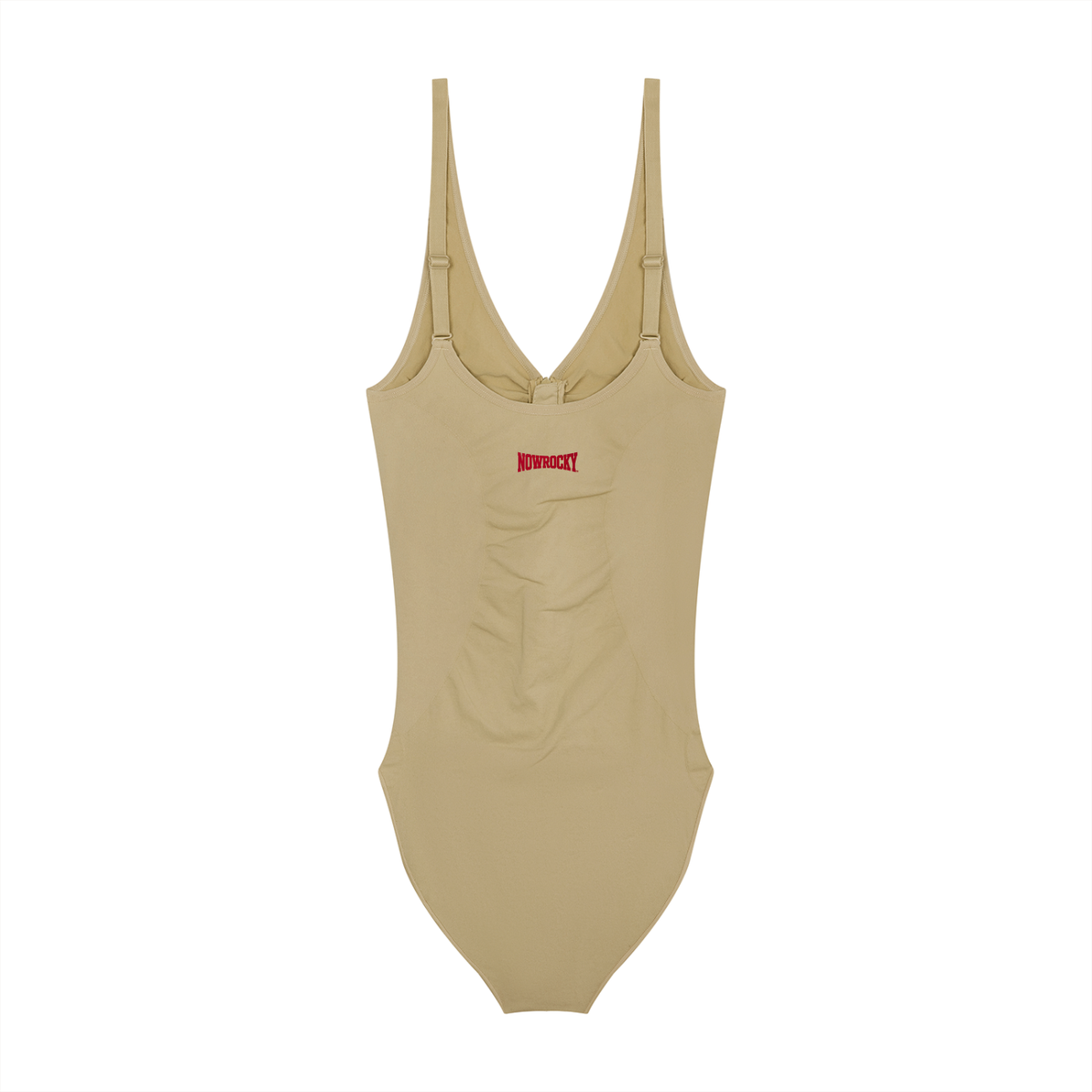 Body Full-Zip Ruched – Nowrocky™ — zbliżenie na suwak i ozdobny ściągacz dekoltu