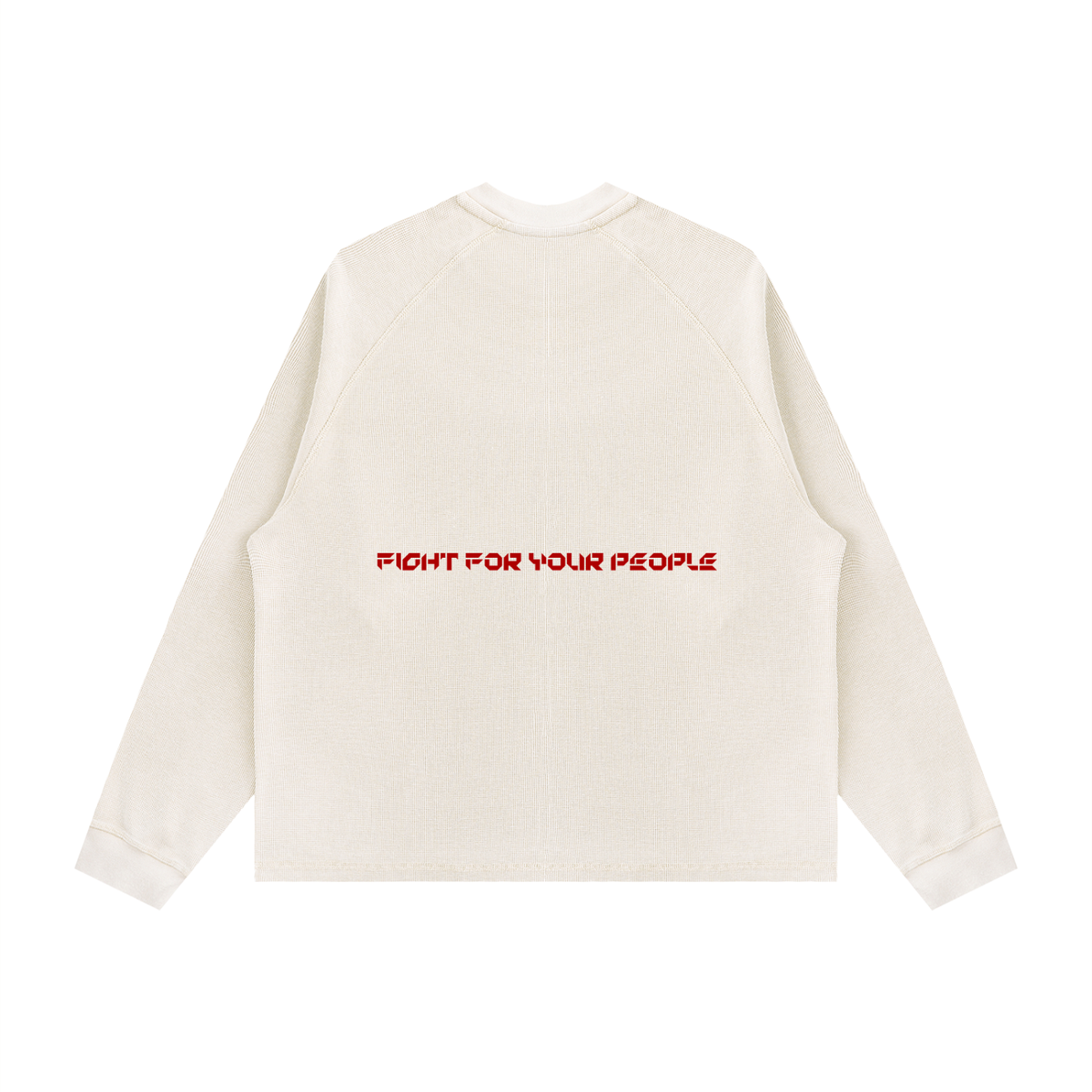 Longsleeve Vintage Wash Boxy Raglan – Nowrocky™ — kadr trzy czwarte, prawa strona sylwetki