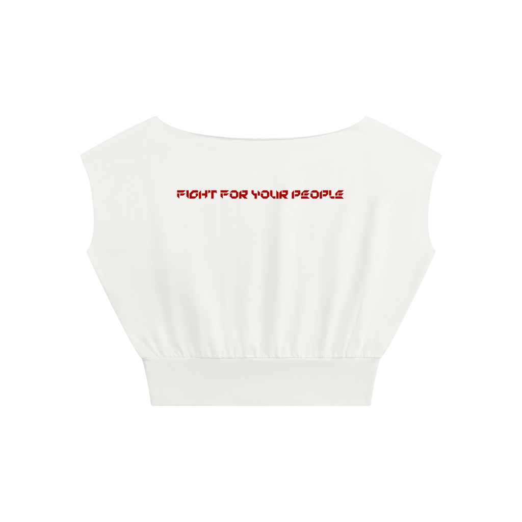 T-shirt Boatneck Raw Edge Crop – Nowrocky™ — dekolt łódka i linia obojczyków