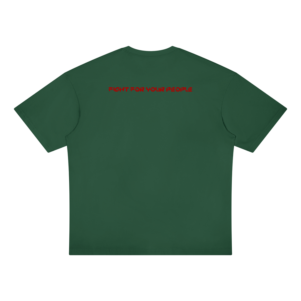 T-shirt Oversized Drop Shoulder – Nowrocky™ — linia obniżonego ramienia, detal