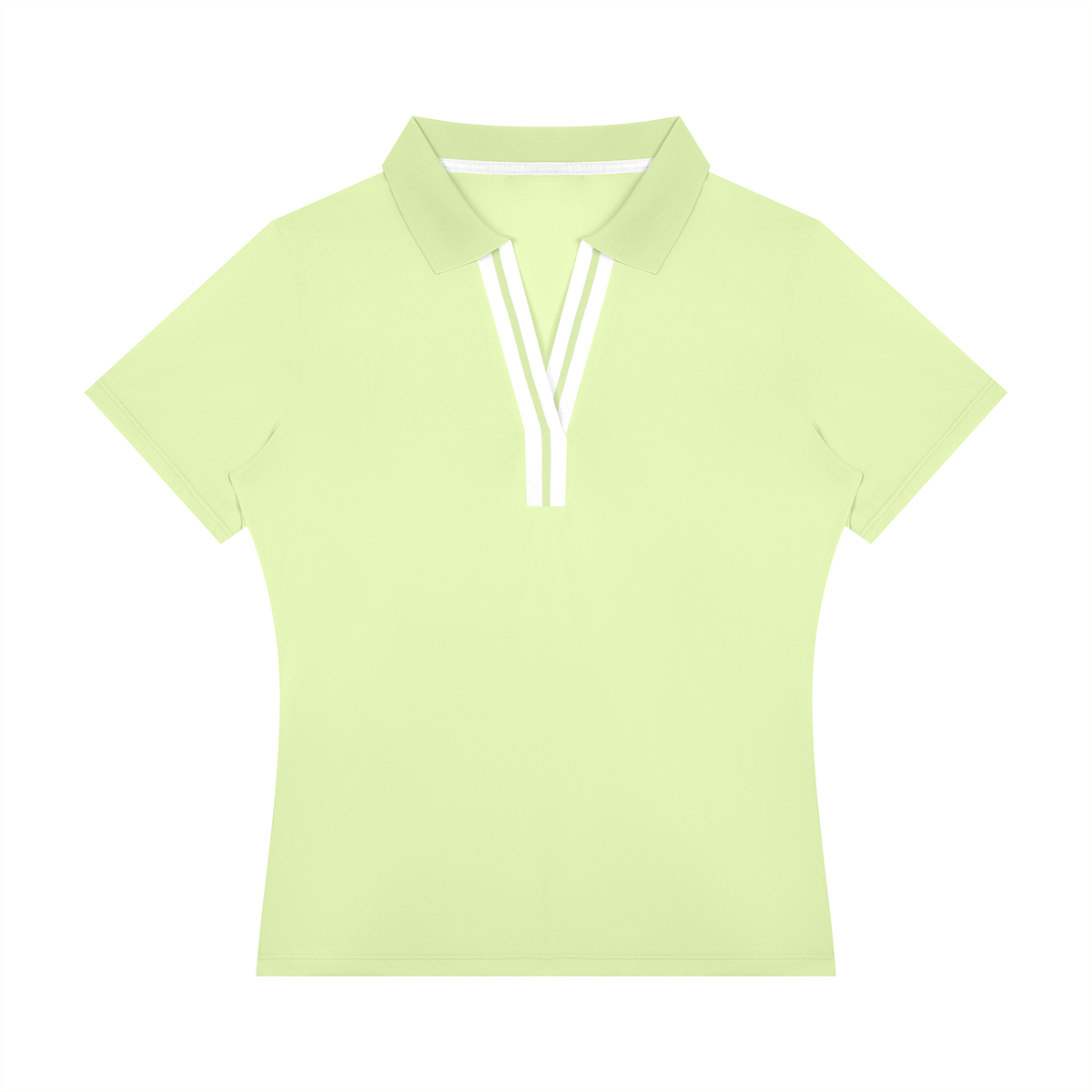 Polo Damskie Color Block Contrast Placket – Nowrocky™ — ujęcie z profilu, dopasowany krój