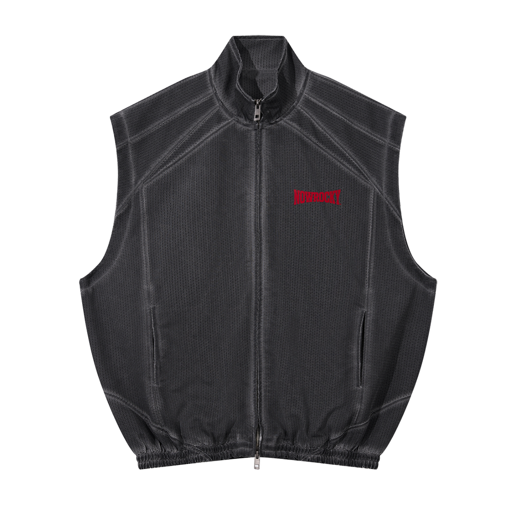 Kamizelka Mesh Full-Zip Vintage Wash – Nowrocky™