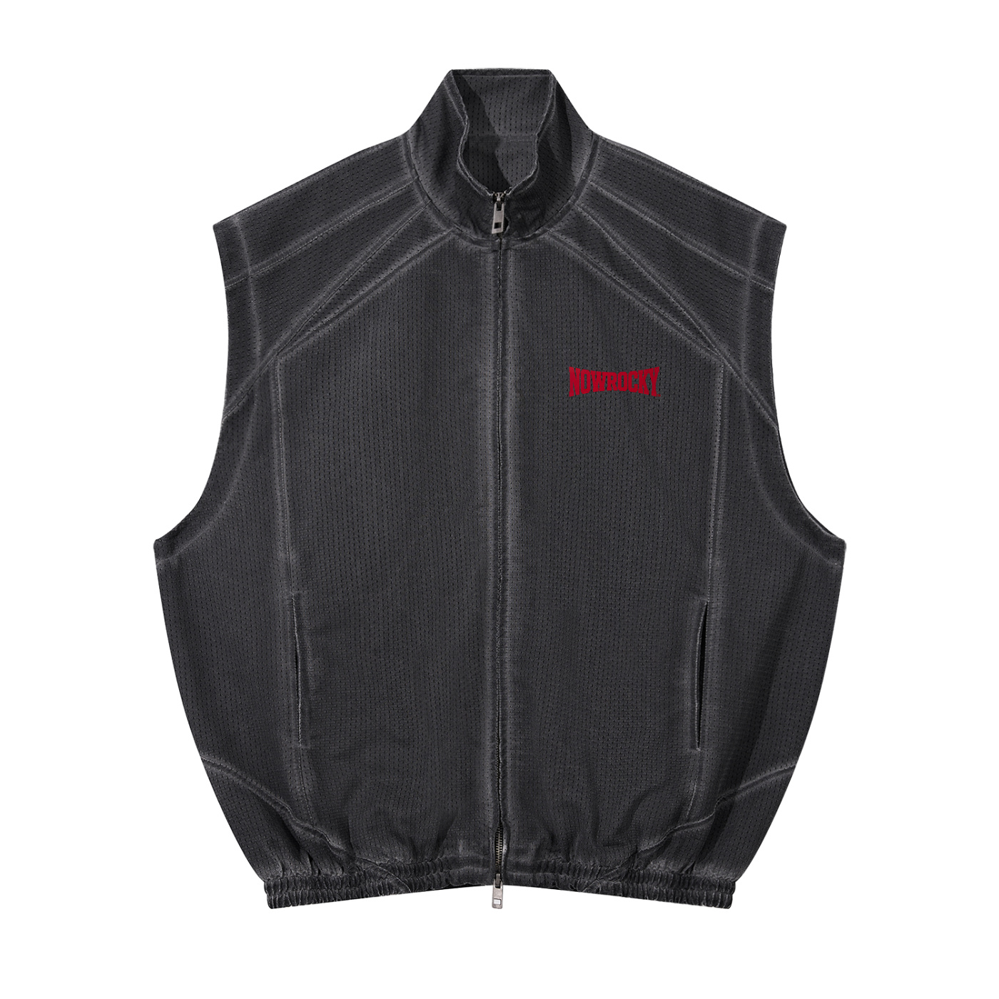 Kamizelka Mesh Full-Zip Vintage Wash – Nowrocky™
