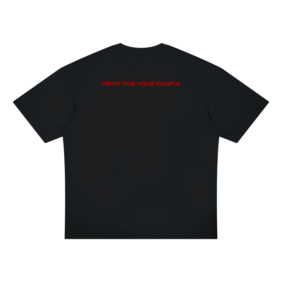 T-shirt Oversized Drop Shoulder – Nowrocky™ — koszulka z grubej dzianiny, widok z tyłu
