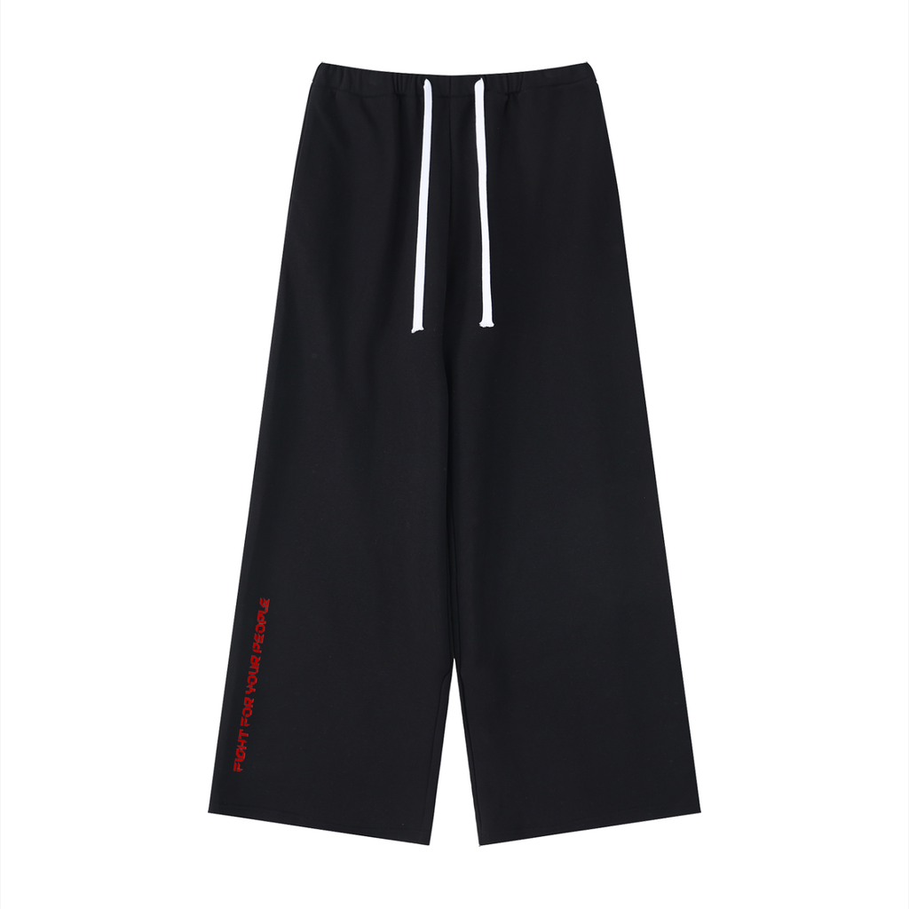 Spodnie Dresowe Wide Leg – Nowrocky™ — spodnie dresowe o szerokiej nogawce, ujęcie z przodu