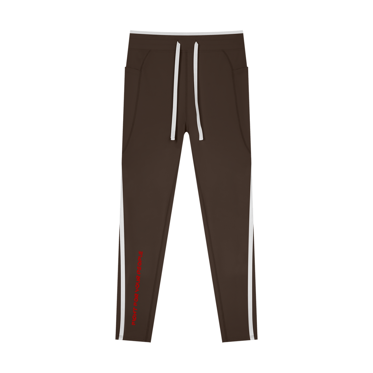 Legginsy Color Block Wysoki Stan – Nowrocky™ — szeroki pas w talii, kadr makro