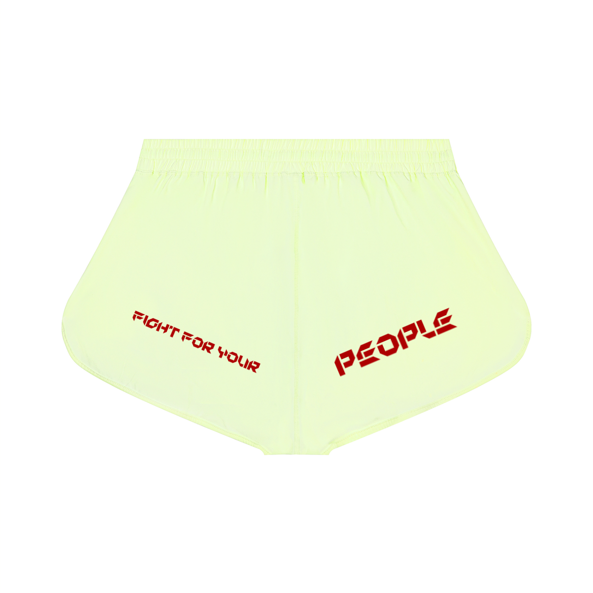 Szorty Biegowe Drawstring – Nowrocky™ — układ na płasko, pełny widok kroju