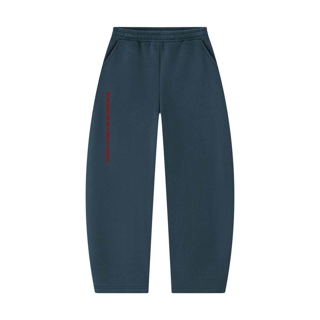 Spodnie Dresowe Barrel Leg – Nowrocky™ — detal szwu bocznego