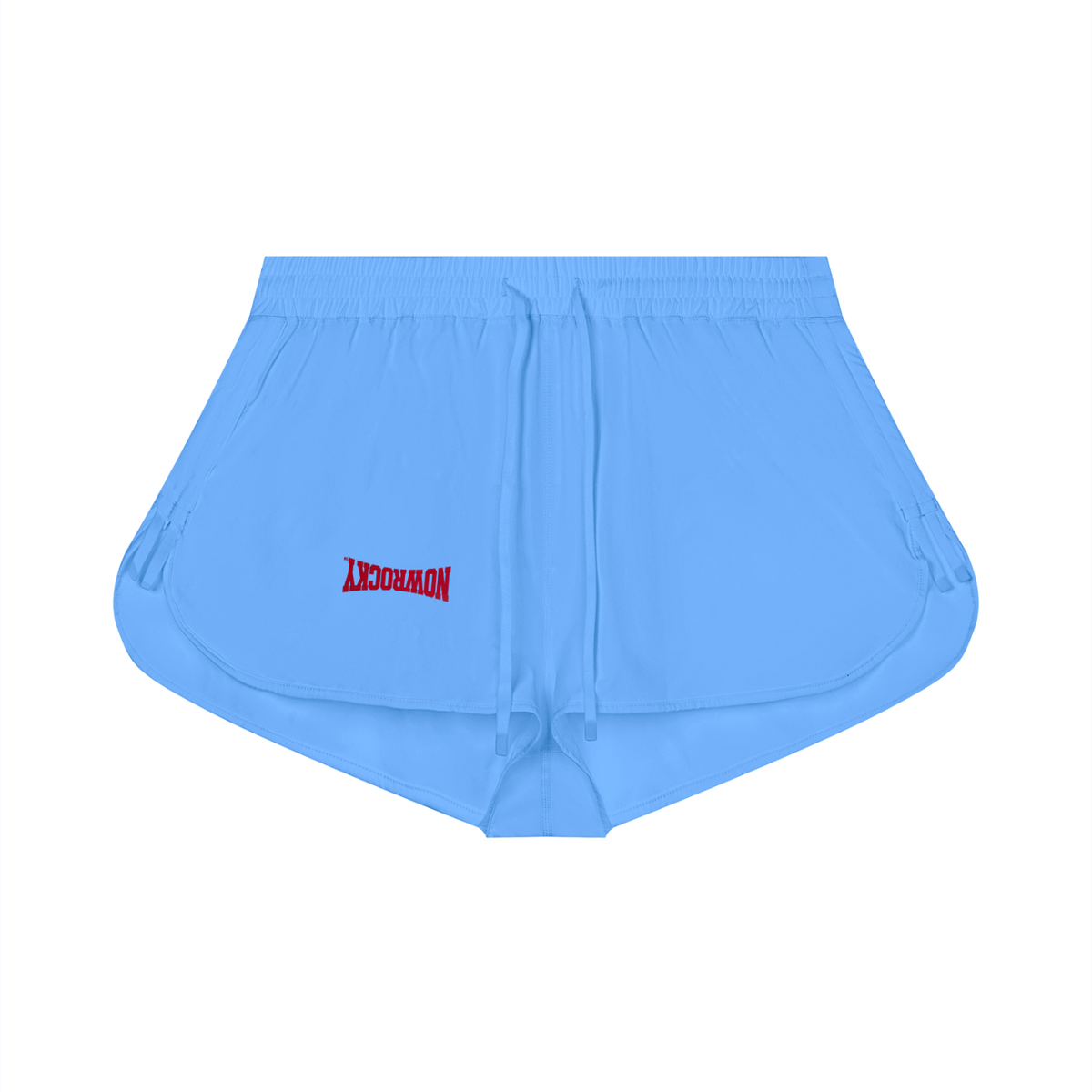 Szorty Biegowe Drawstring – Nowrocky™ — faktura lekkiej tkaniny w zbliżeniu