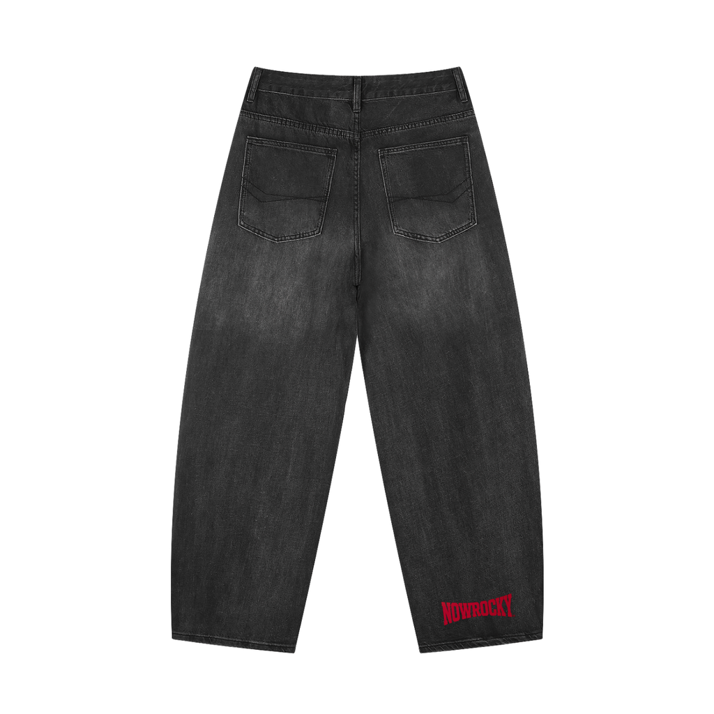Jeansy Sunfade Vintage Wash Barrel Leg – Nowrocky™