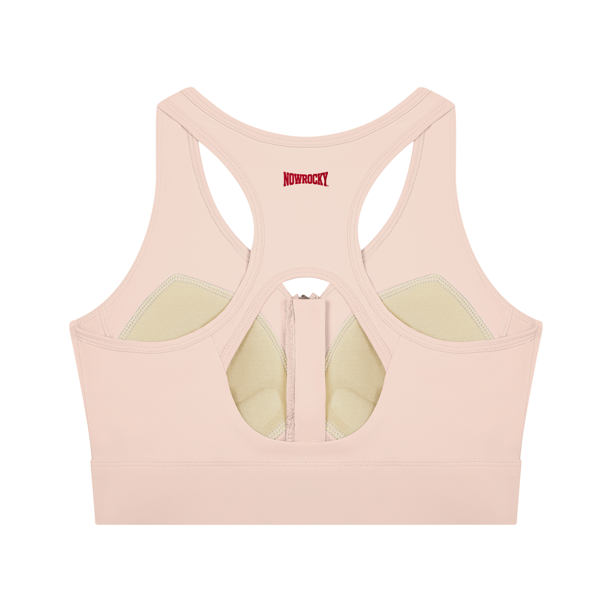 Biustonosz Sportowy Cropped Zip Racerback – Nowrocky™ — elastyczna taśma pod biustem