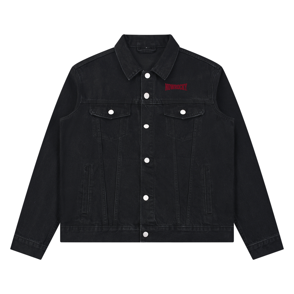 Kurtka Jeansowa Vintage Wash – Nowrocky™ — kurtka jeansowa, widok z przodu