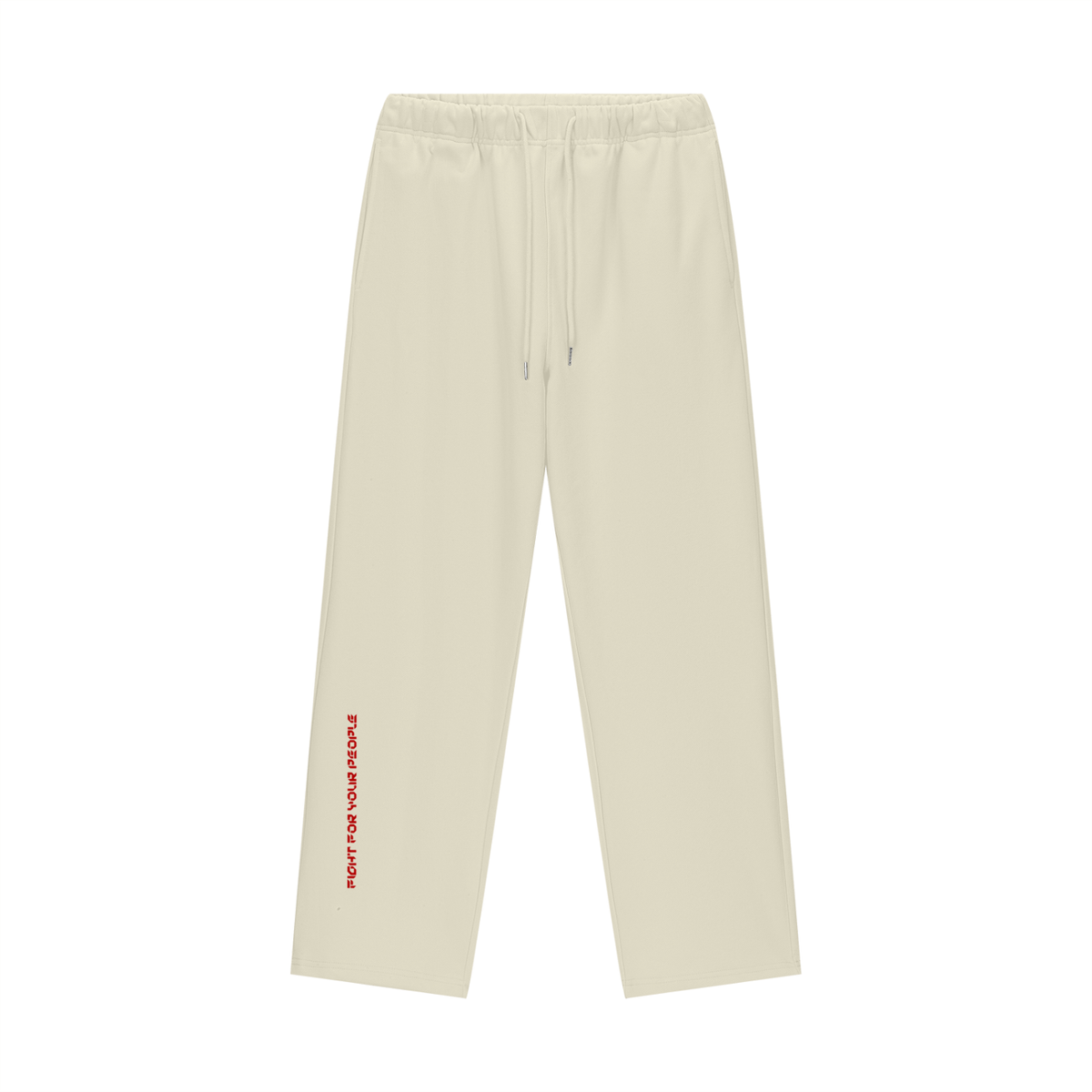 Spodnie Dresowe Heavyweight Straight Leg – Nowrocky™ — spodnie od dresu na modelu, cała sylwetka