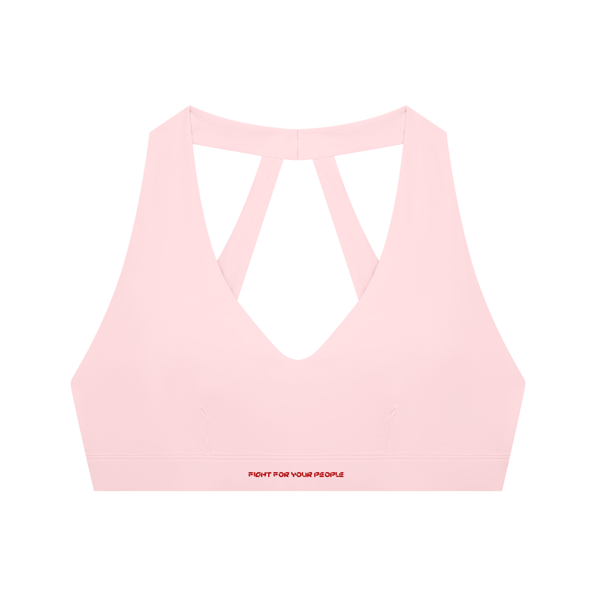 Biustonosz Sportowy Halter Cropped Cut-Out – Nowrocky™ — stanik na modelce, cała sylwetka