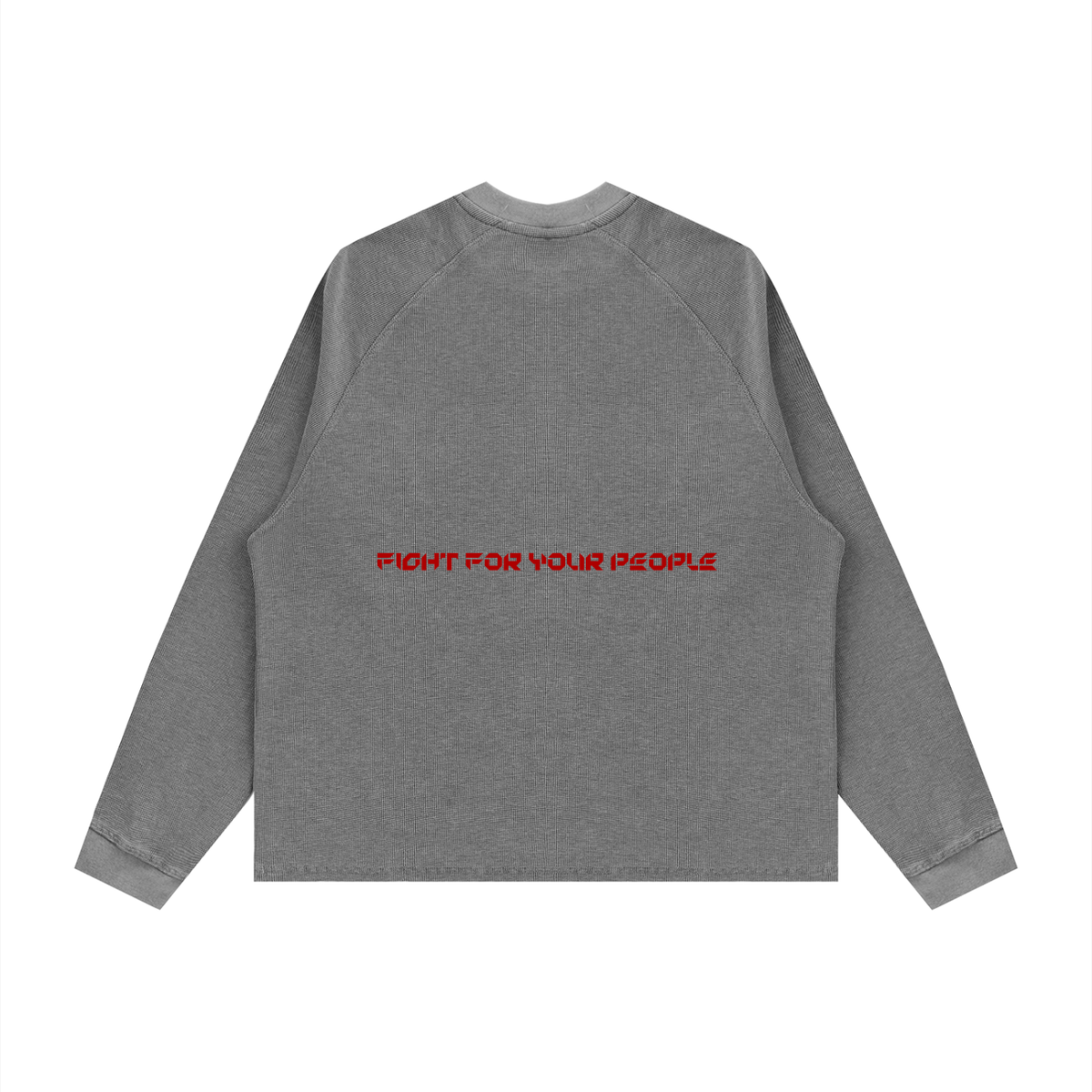 Longsleeve Vintage Wash Boxy Raglan – Nowrocky™ — dolna krawędź i szew boczny