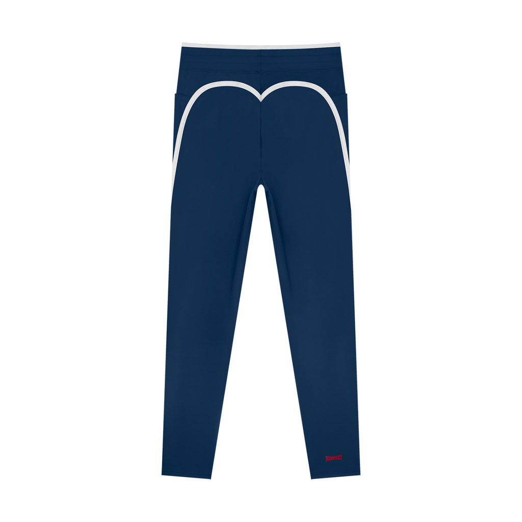 Legginsy Color Block Wysoki Stan – Nowrocky™ — zbliżenie na łączenie dwóch kolorów