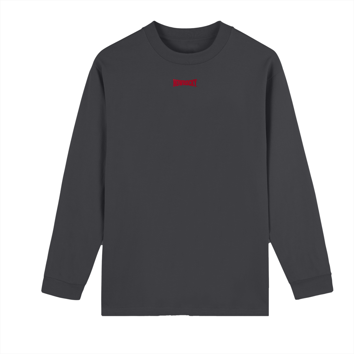 Longsleeve Drop Shoulder Crew Neck – Nowrocky™ — koszulka z długim rękawem, widok z przodu