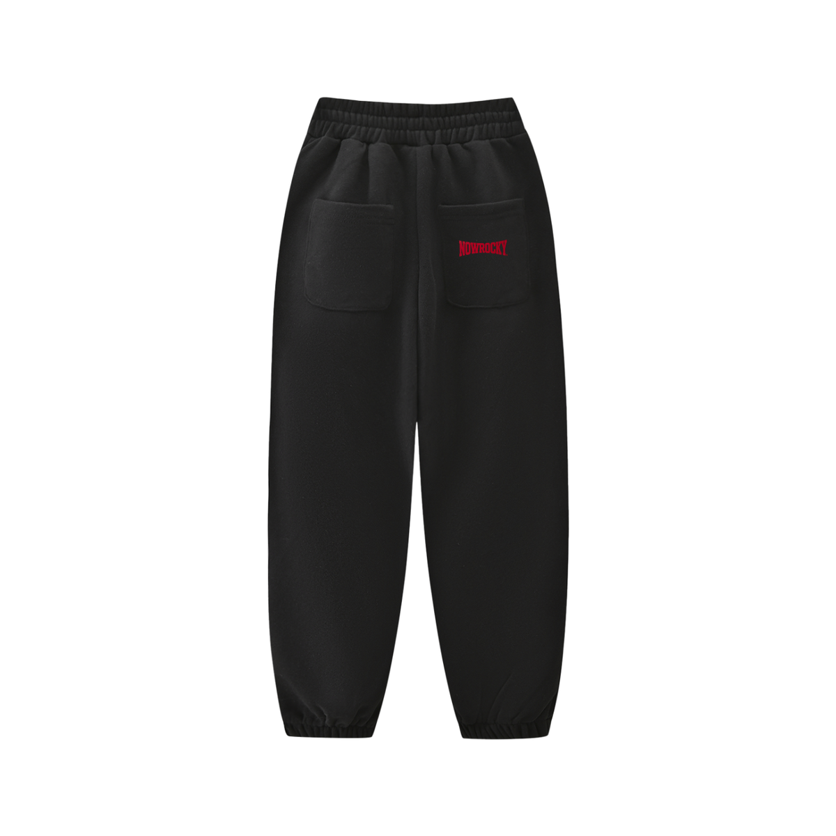 Spodnie Dresowe Dziecięce Fleece Jogger – Nowrocky™ — spodnie dresowe od tyłu, kieszenie