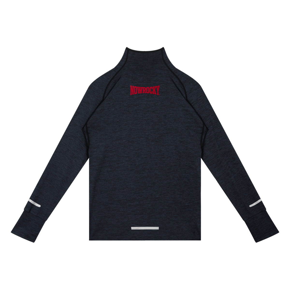 Longsleeve Quarter-Zip Raglan – Nowrocky™ — bluza z rękawem raglanowym, tył i ściągacz