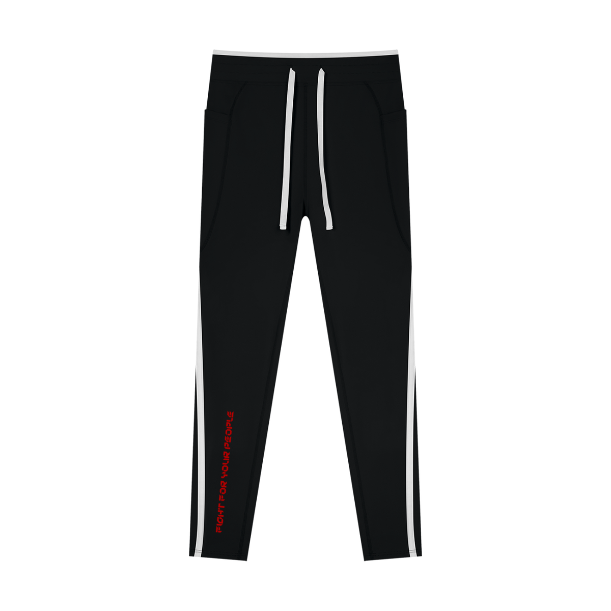Legginsy Color Block Wysoki Stan – Nowrocky™ — damskie legginsy color block, ujęcie z przodu