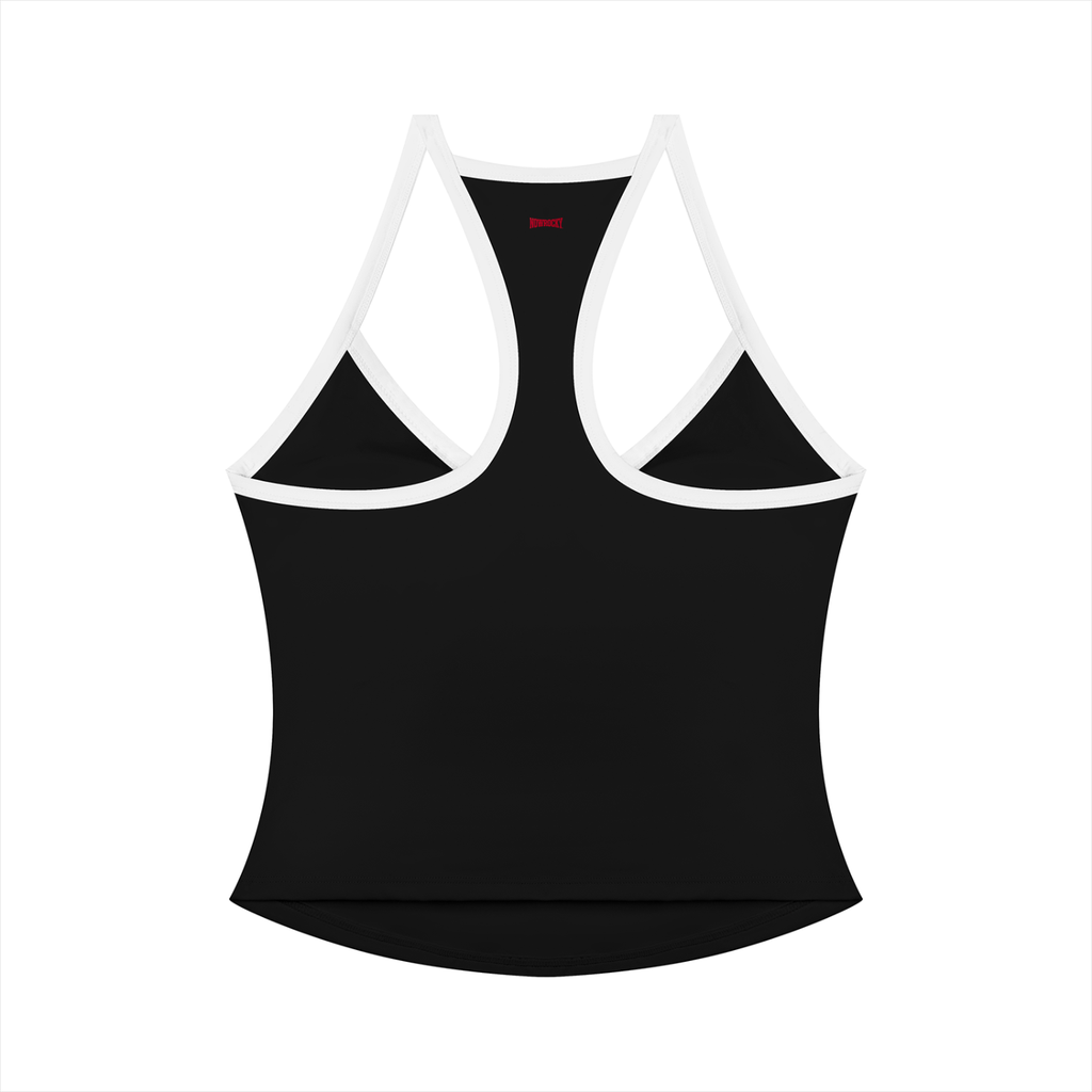 Tank Top Color Block Racerback – Nowrocky™ — bezrękawnik z plecami racerback, widok z tyłu