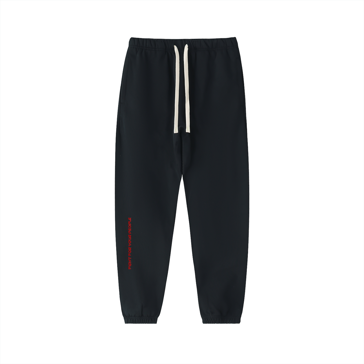 Spodnie Dresowe Heavyweight Cotton – Nowrocky™ — spodnie dresowe z grubej bawełny, ujęcie z przodu