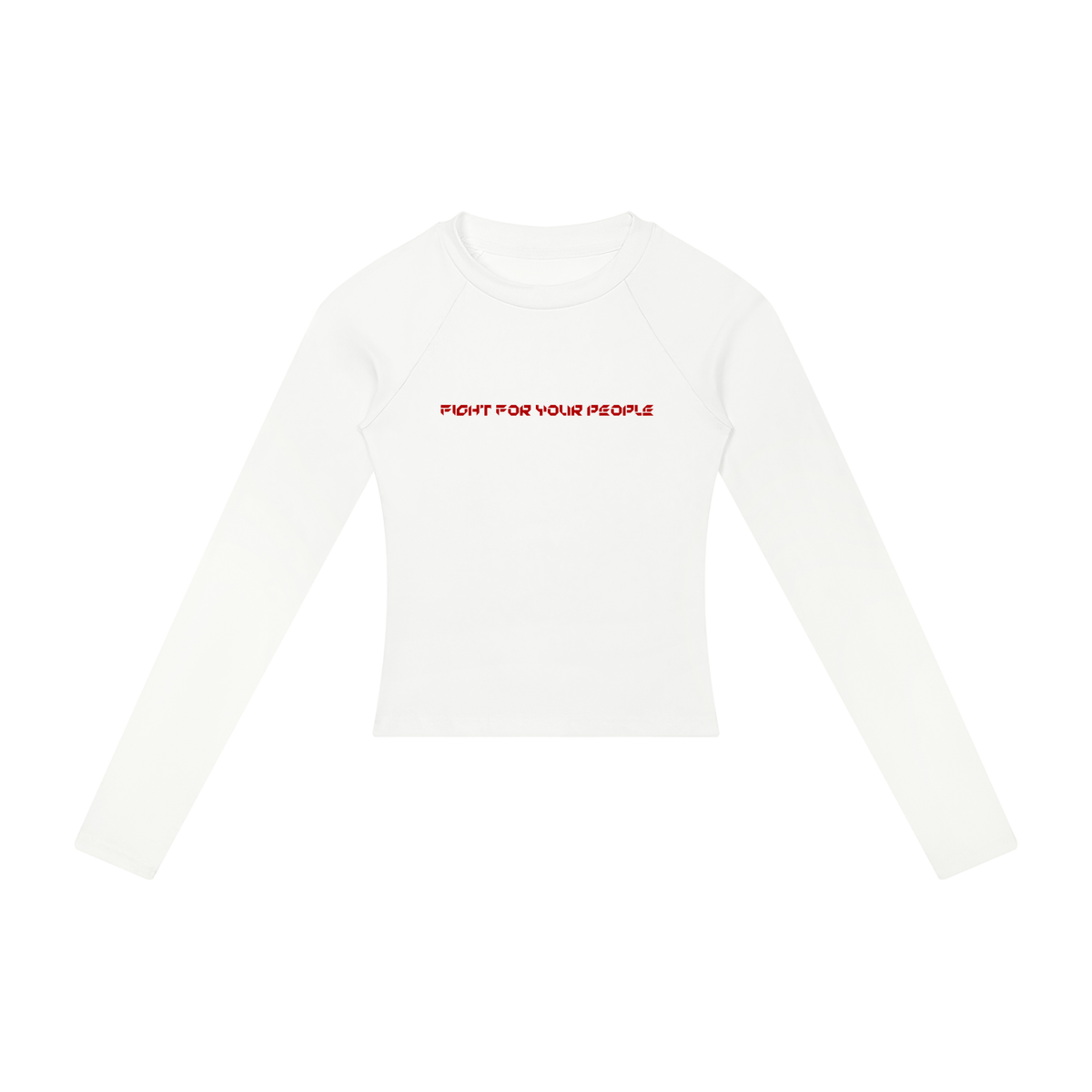 Longsleeve Slim Raglan w kolorze bialy – Nowrocky (streetwear)