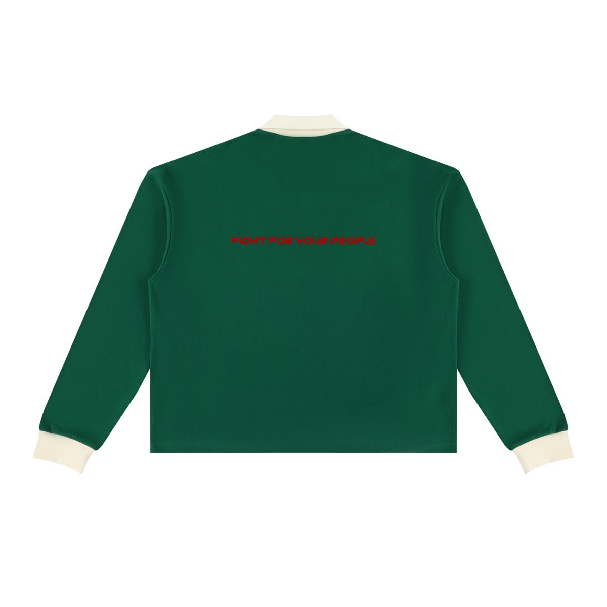 Bluza Color Block Polo Collar – Nowrocky™ — kadr trzy czwarte sylwetki