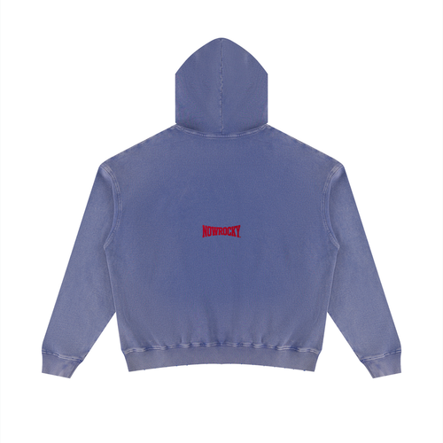 Bluza z Kapturem Distressed Mineral Wash – Nowrocky (streetwear)