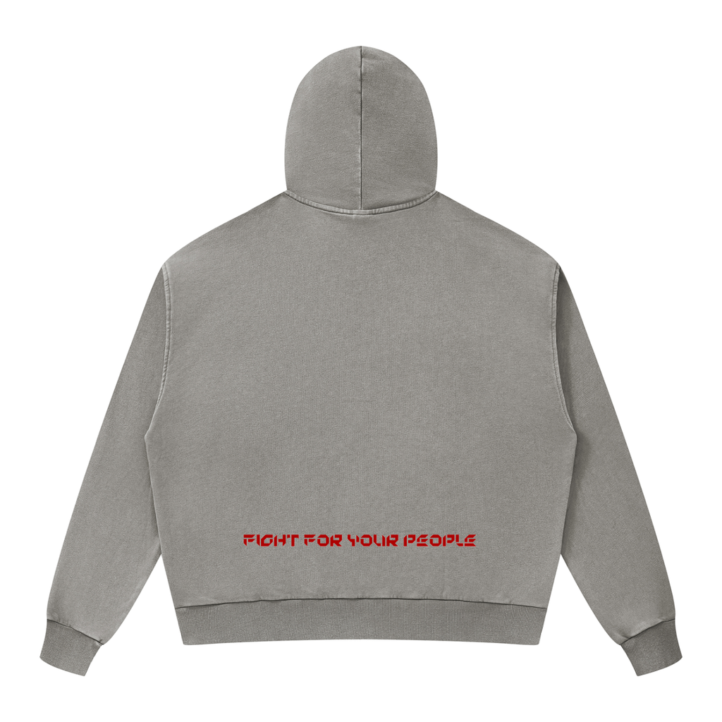 Bluza Rozpinana Boxy Mineral Wash – Nowrocky (streetwear)