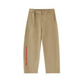 Spodnie Chino Barrel Leg z Paskiem – Nowrocky™ — spodnie na modelu, pełna sylwetka