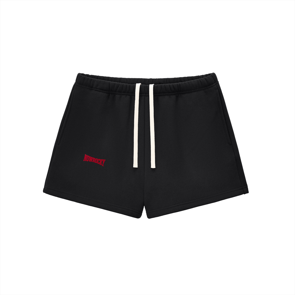 Szorty Dresowe Fleece z Troczkiem w kolorze czarny – Nowrocky (streetwear)