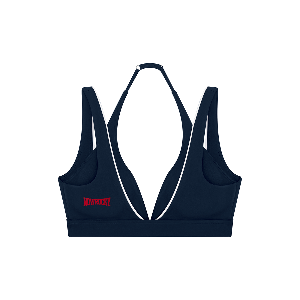 Biustonosz Sportowy Halter Deep V – Nowrocky™ — dolny ściągacz pod biustem, makro