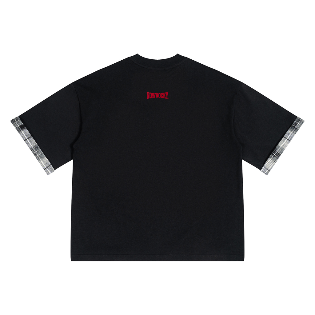 T-shirt Plaid Panel – Nowrocky (streetwear)