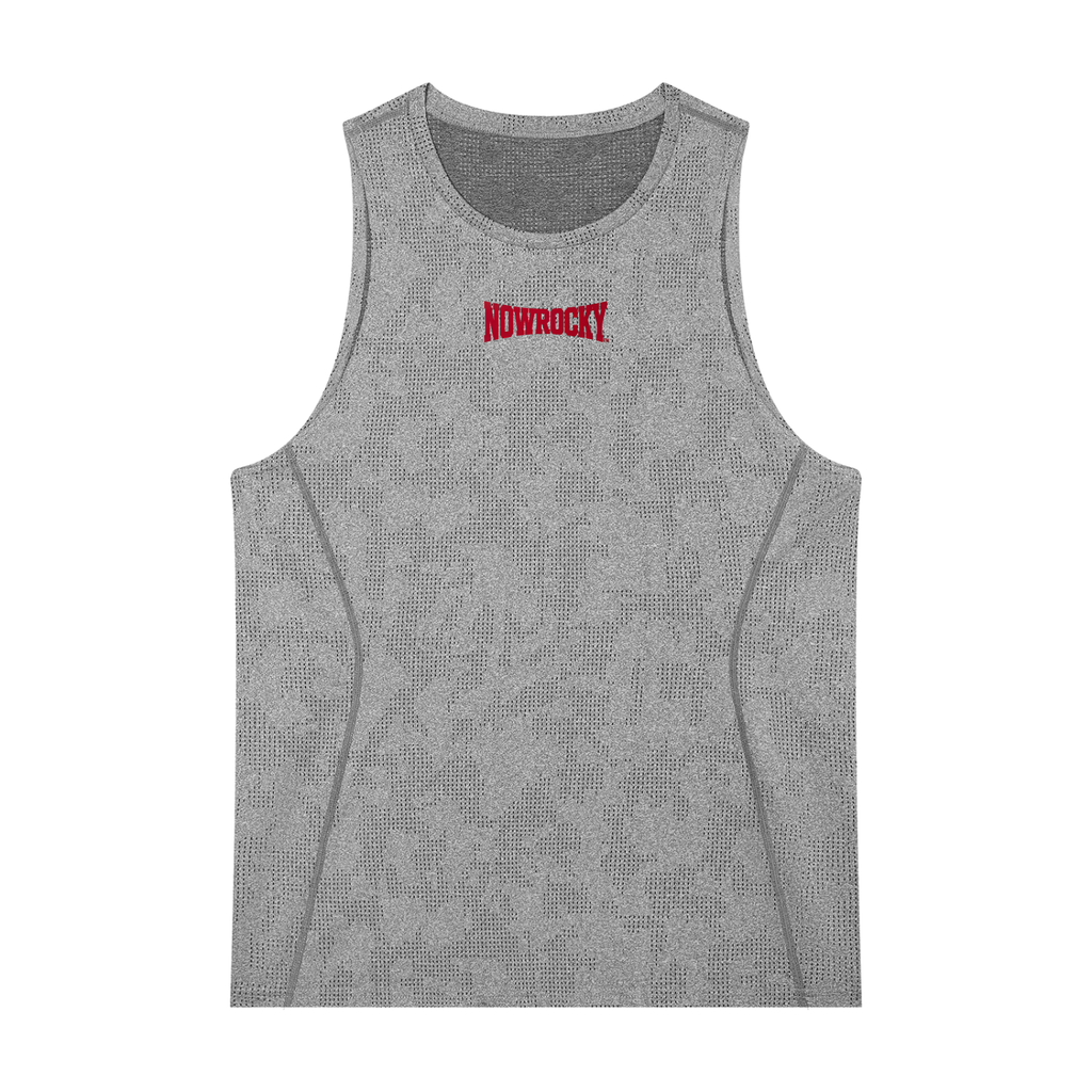 Tank Top Jacquard Performance – Nowrocky™ — dekolt i wykończenie ramiączka