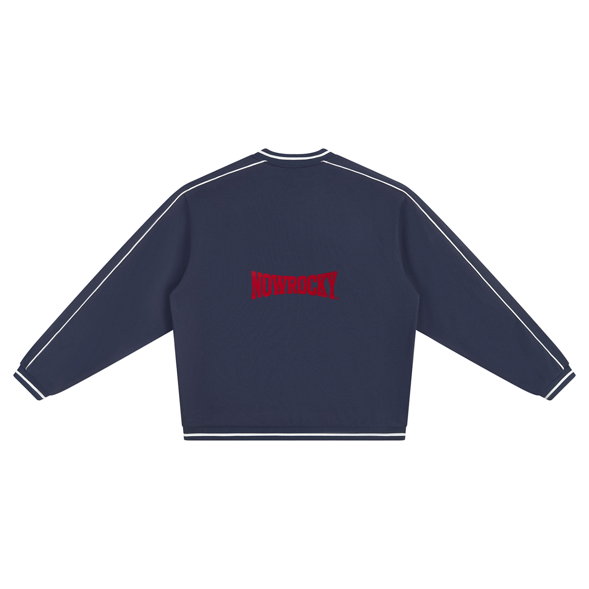Bluza Raglan V-Neck Contrast Piping – Nowrocky™ — kadr trzy czwarte sylwetki