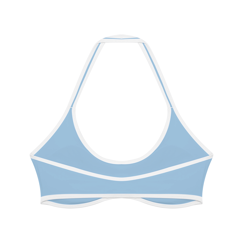 Biustonosz Sportowy Halter Color Block – Nowrocky™ — elastyczna taśma pod biustem