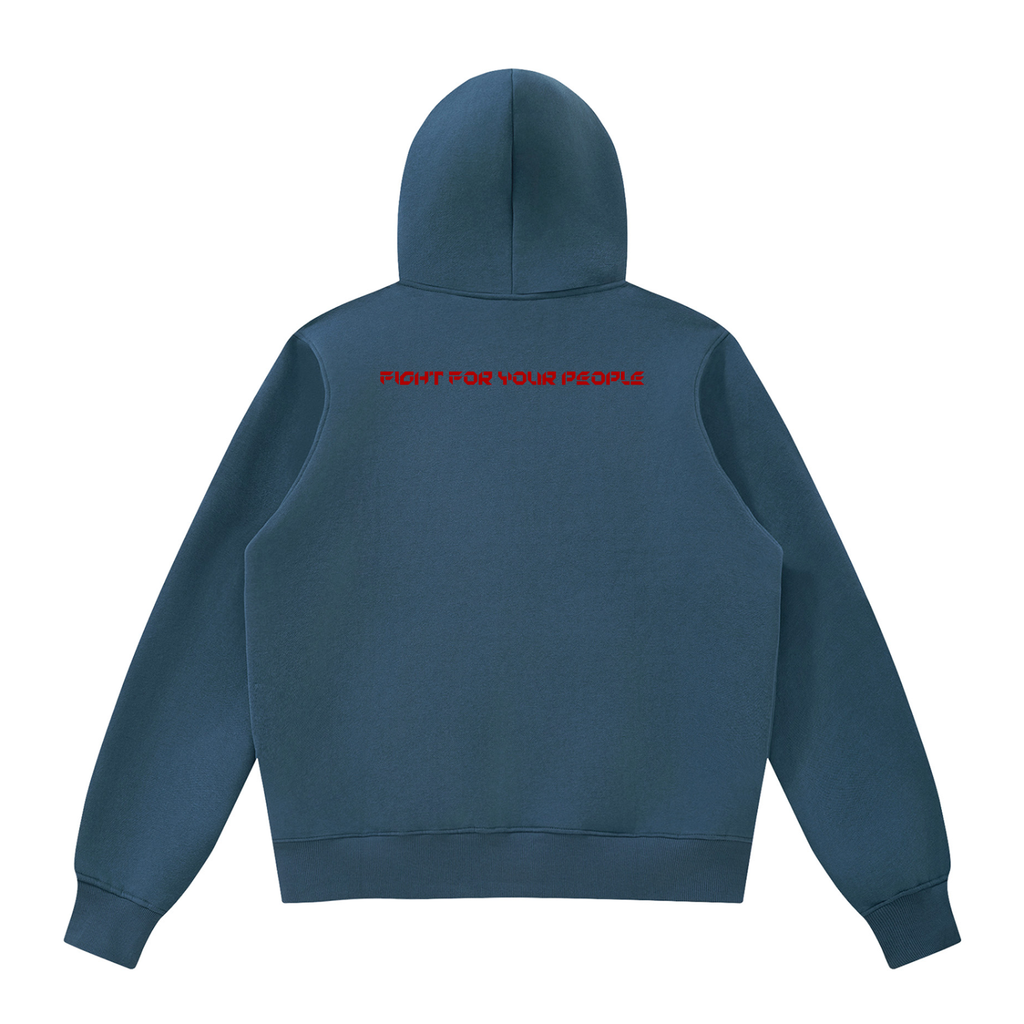 Bluza Fleece Full Zip z Kapturem – Nowrocky™ — kieszeń kangurka w detalu