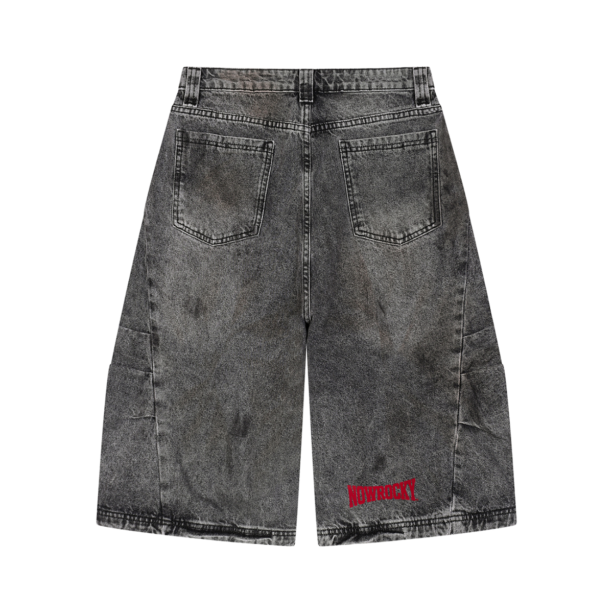 Szorty Jeansowe Vintage Wash – Nowrocky™ — szorty od tyłu, tylne kieszenie