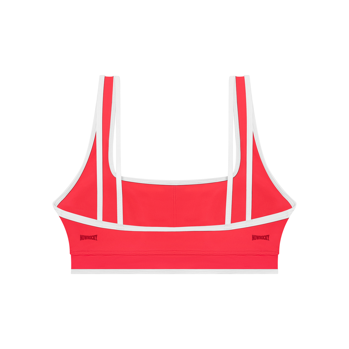 Biustonosz Sportowy Color Block – Nowrocky™ — zbliżenie na łączenie dwóch kolorów