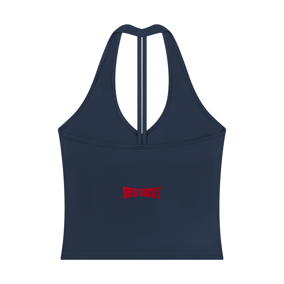 Tank Top Halter V-Neck Cropped – Nowrocky™ — zbliżenie na dekolt w serek