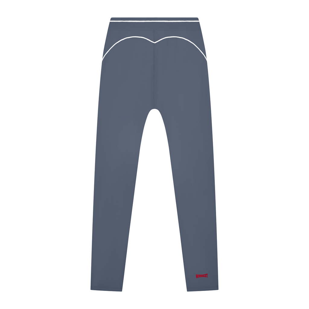 Legginsy Contrast Topstitch – Nowrocky™ — detal szwu bocznego wzdłuż nogawki